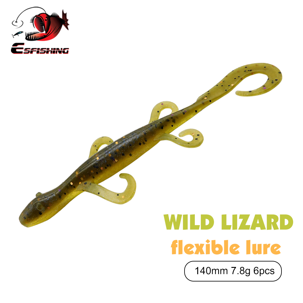 Fishing Lure Spinnerbait - Umpan Pancing ESFISHING Wild Lizard 140mm