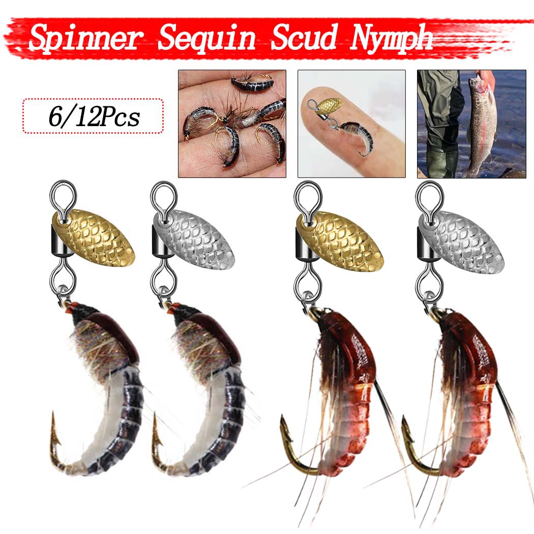6/12 buah umpan pancing payet  - Fishing Lure Spinner ulasan dan harga