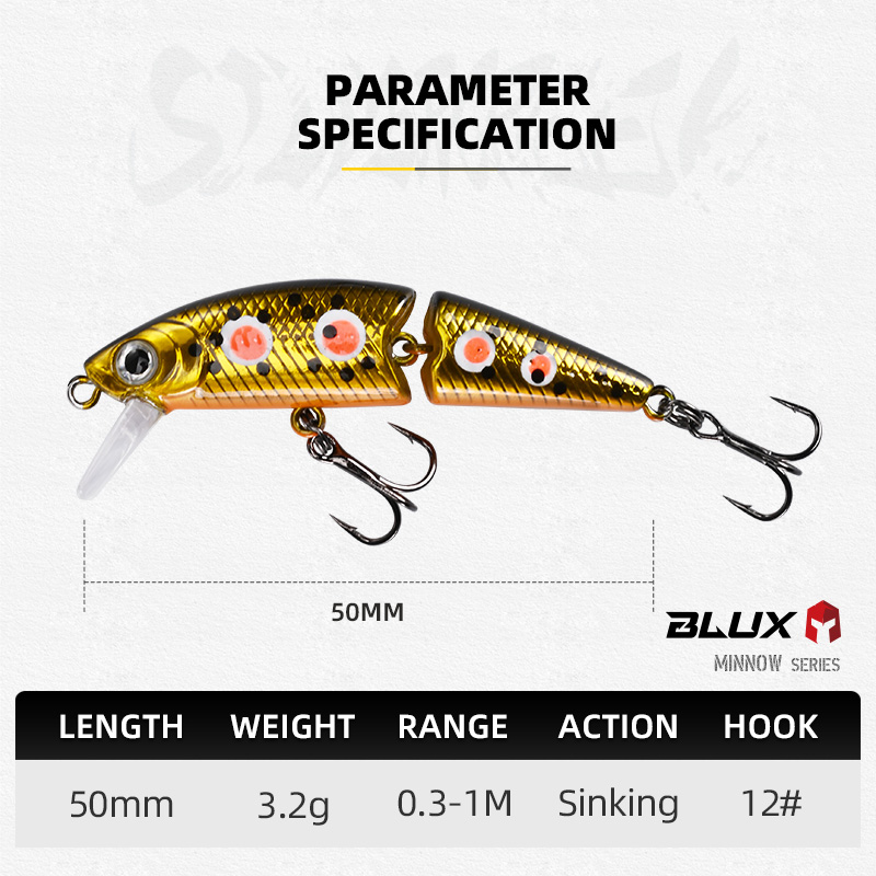 BLUX DR. Minnow bersama 50S um - Fishing Lure Spinnerbait ulasan dan harga