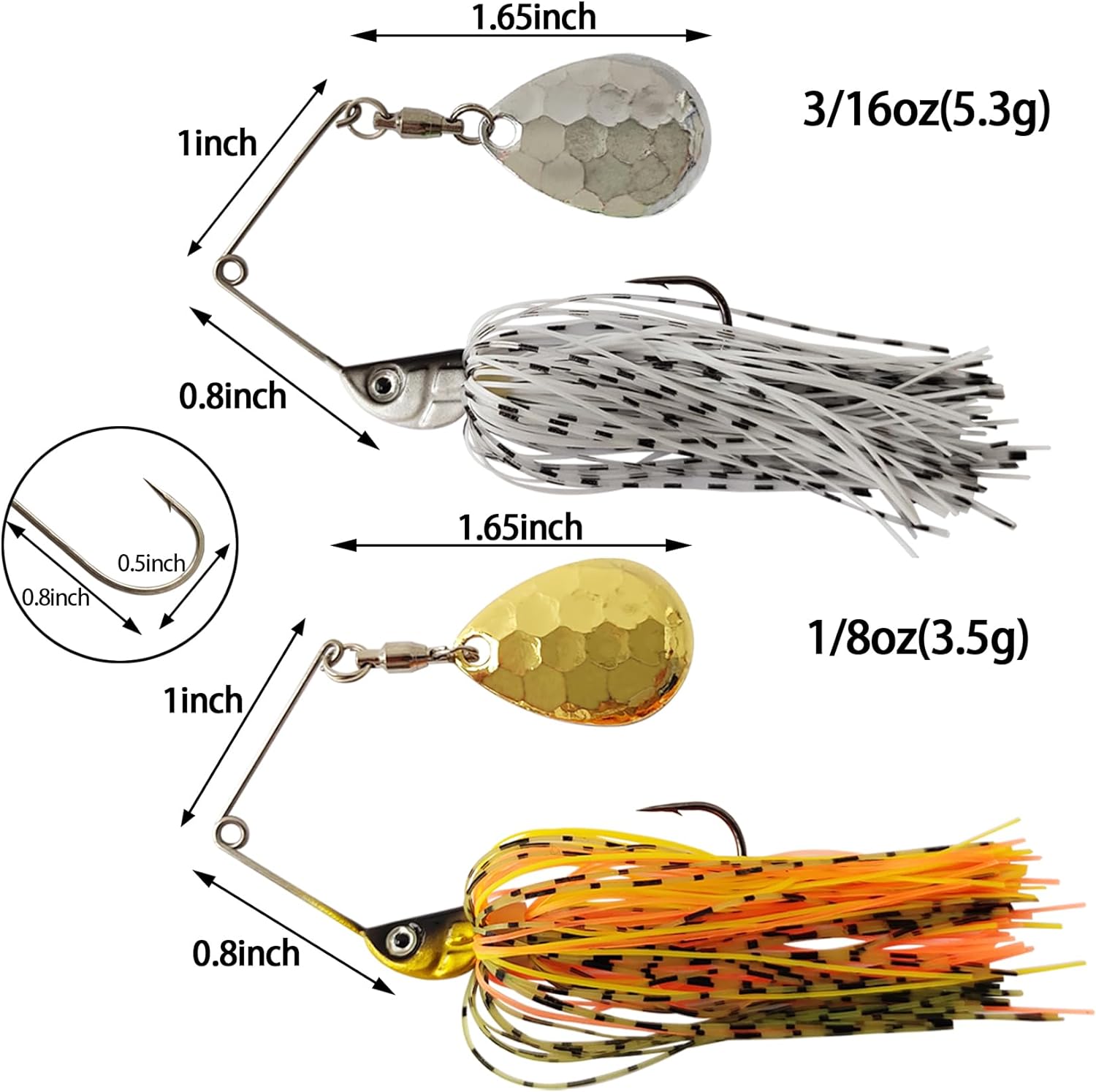 Eupheng pemintal umpan sendok, - Fishing Lure Spinnerbait ulasan dan harga