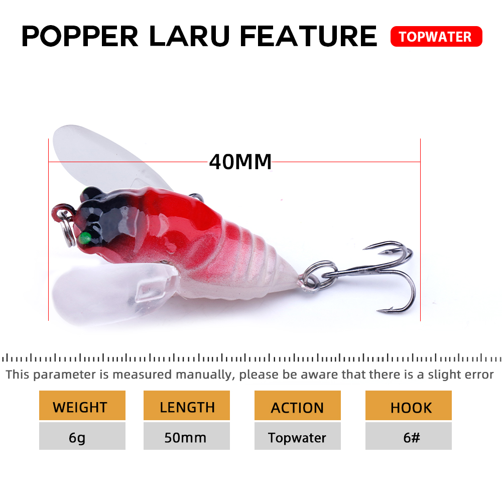 Agoie umpan pancing Topwater 6 - Fishing Lure Topwater ulasan dan harga