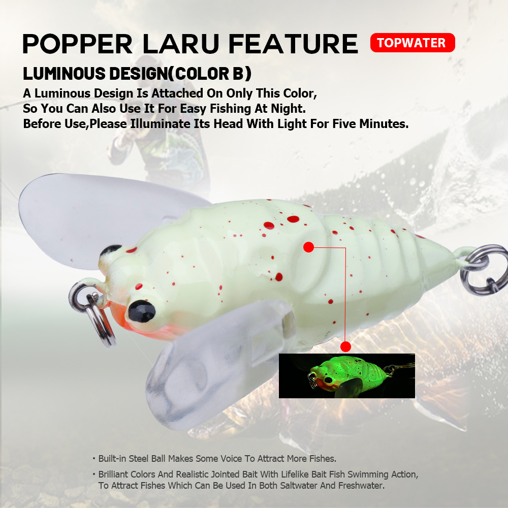 Agoie umpan pancing Topwater 6 - Fishing Lure Topwater ulasan dan harga