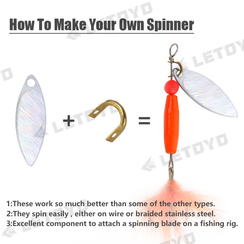 LETOYO 100 buah umpan pancing  - Fishing Lure Spinnerbait ulasan dan harga