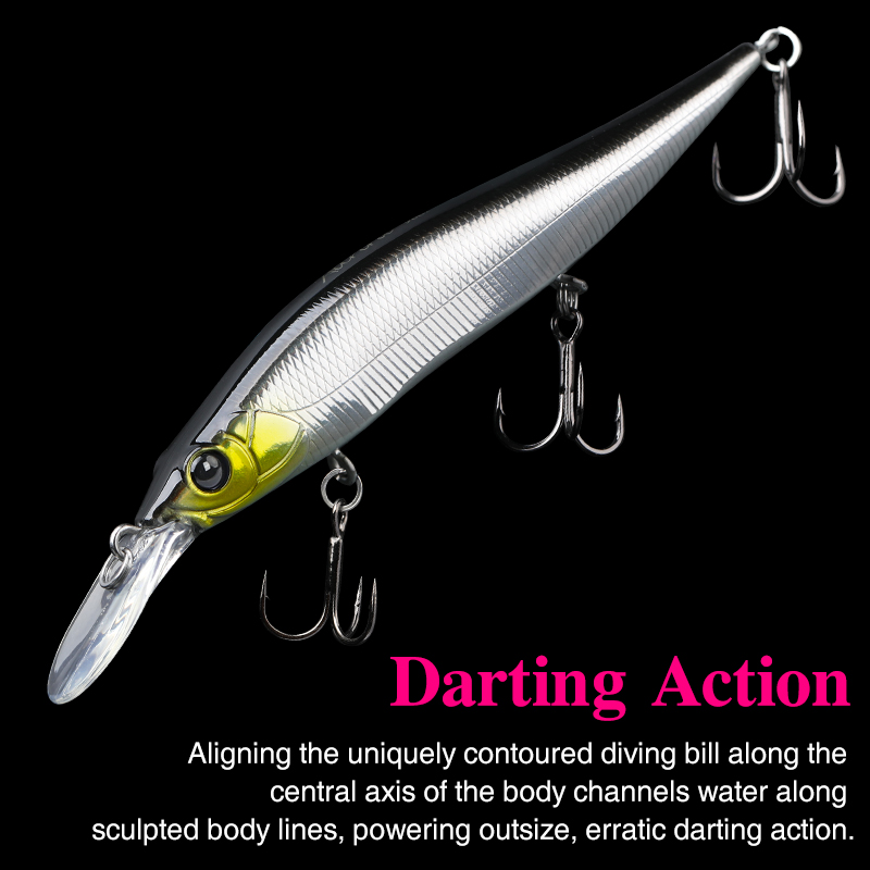 TSURINOYA Suspend Minnow AUROR - Fishing Lure Swimbait ulasan dan harga