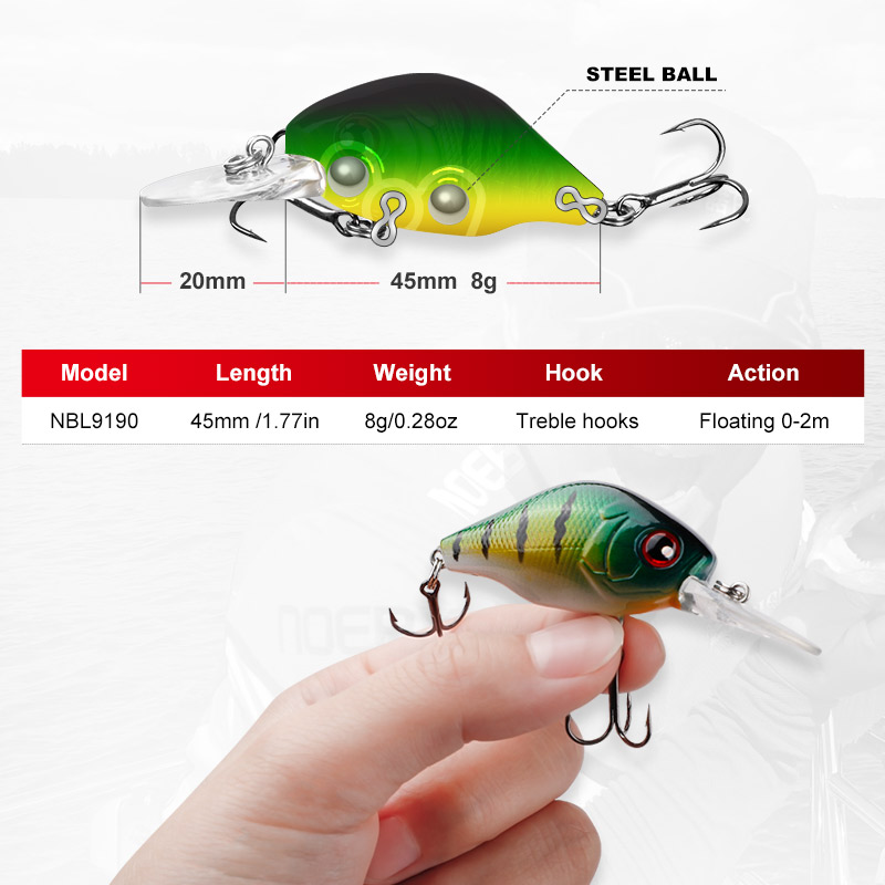 NOEBY umpan pancing Crankbaits - Fishing Lure Topwater ulasan dan harga